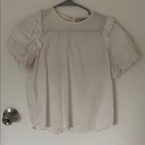LOFT white blouse